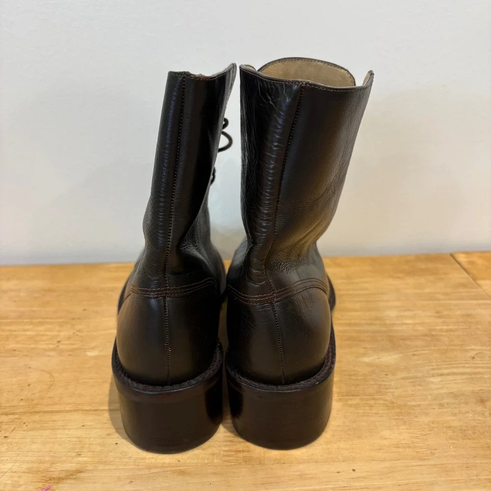 Gap Vintage Leather Lace Up Combat Boots Mens Brown Size 10.5 M 883260-02-1